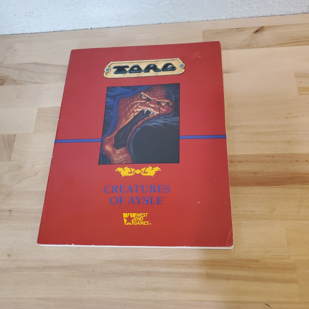 Torg Creatures of Aysle‎ West End Games 20570 RPG Sourcebook 1991 Vintage